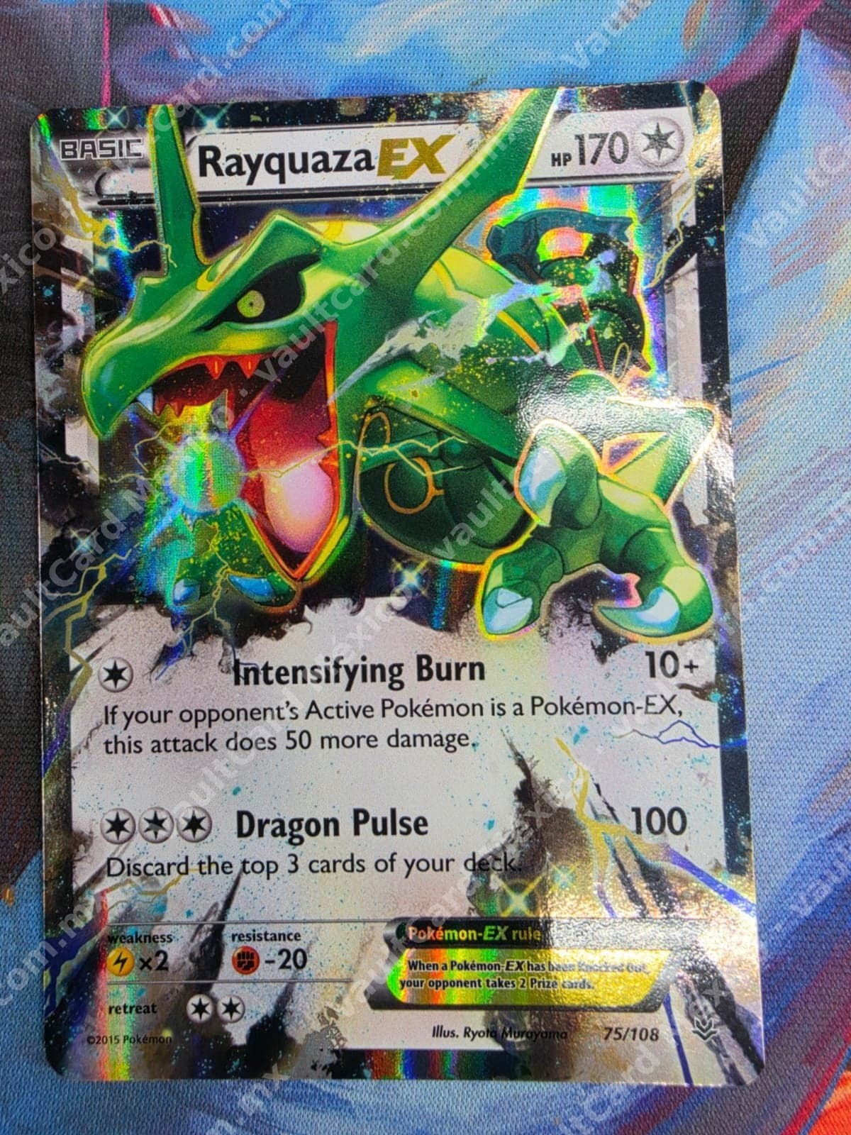 Rayquaza EX 75/108 - Roaring Skies (ROS) Inglés Ultra Rare