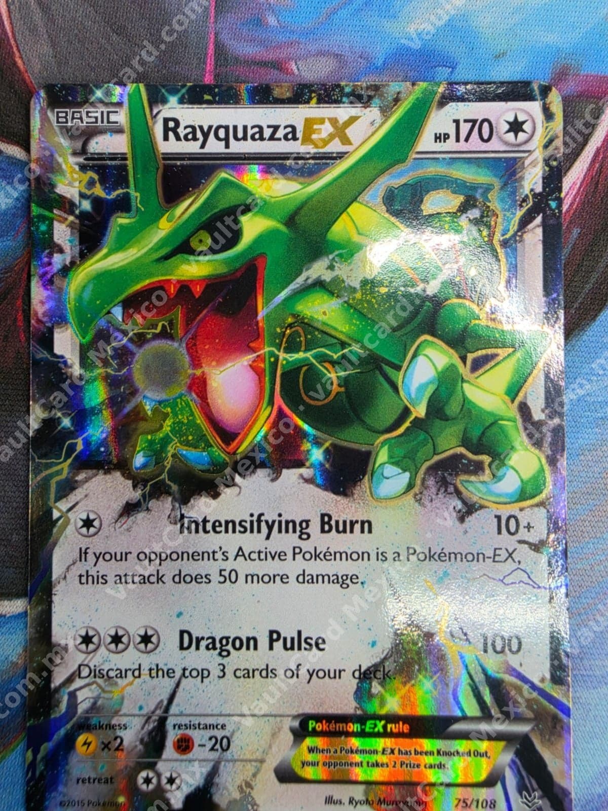Rayquaza EX 75/108 - Roaring Skies Inglés Ultra Rare