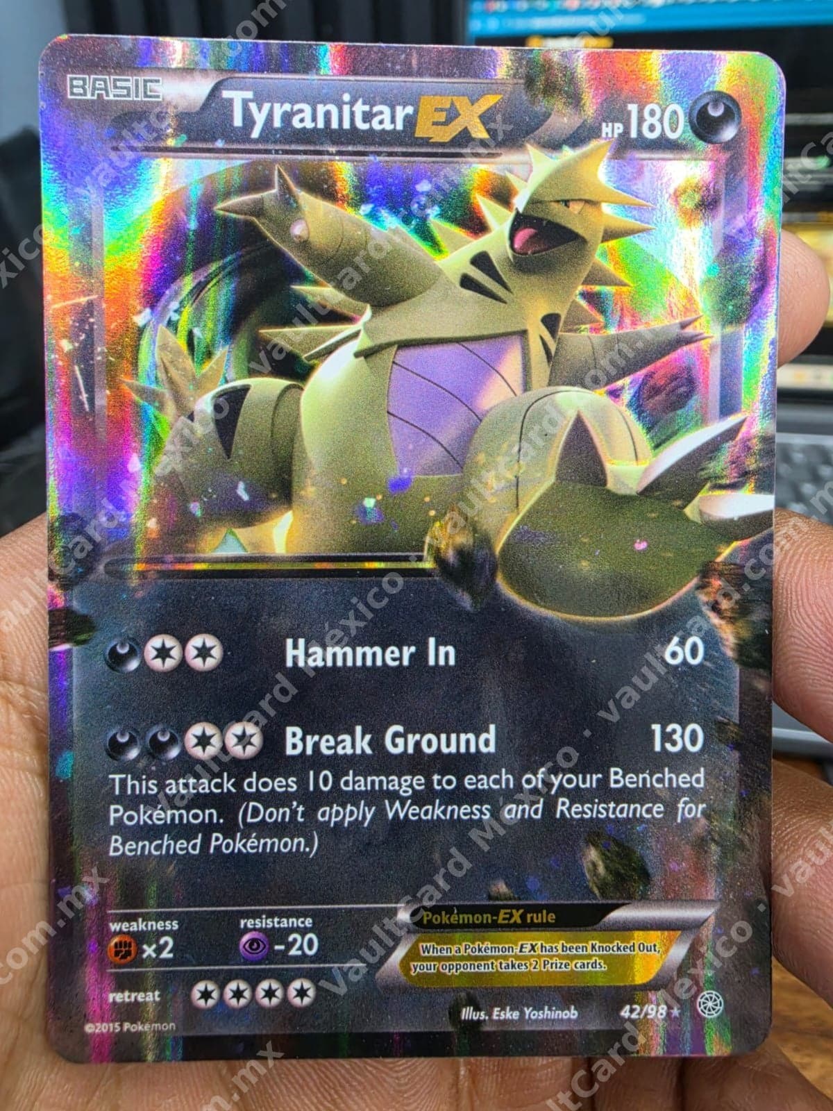 Tyranitar EX 42/98 - XY Ancient Origins Inglés
