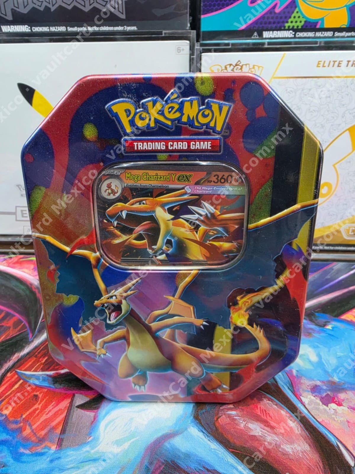 Lata Pokémon TCG Mega Charizard Y ex - Tin Sellada Inglés