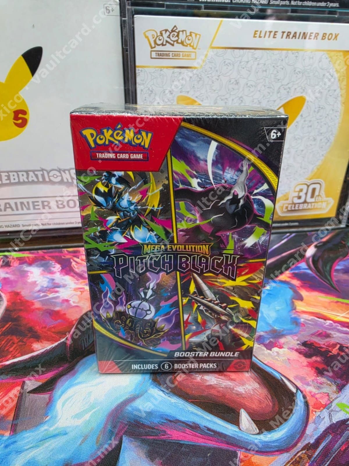 Pokémon TCG Mega Evolution Pitch Black Booster Bundle - 6 Sobres Sellado Inglés