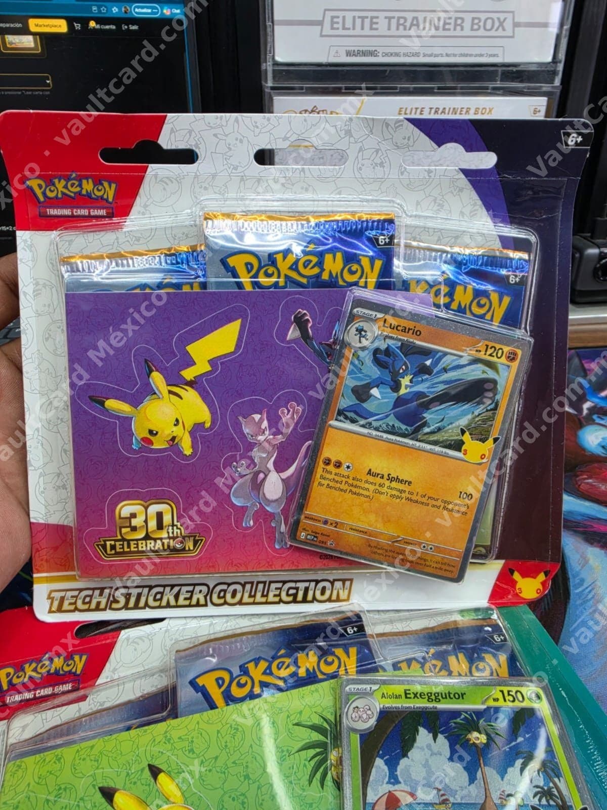 Pokémon Tech Sticker Collection 30th Celebration - Lucario - Sellado Inglés