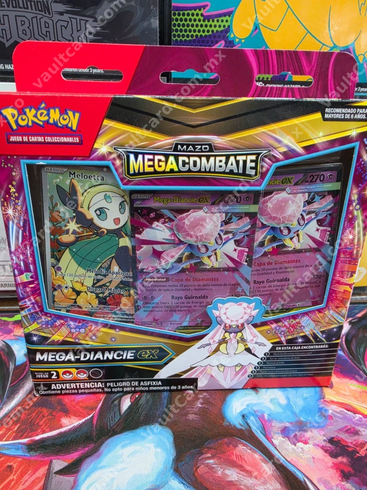 Mazo Mega Combate Mega-Diancie ex - Pokémon TCG Español (Sellado)