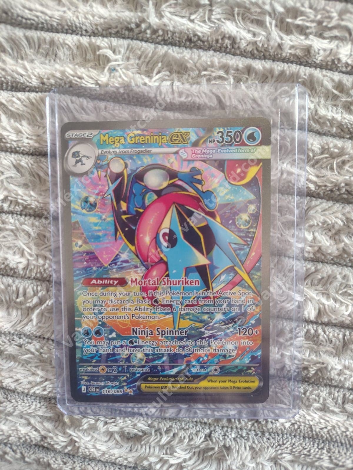Mega Greninja ex 116/086 - (CRI) Inglés - Special Illustration Rare