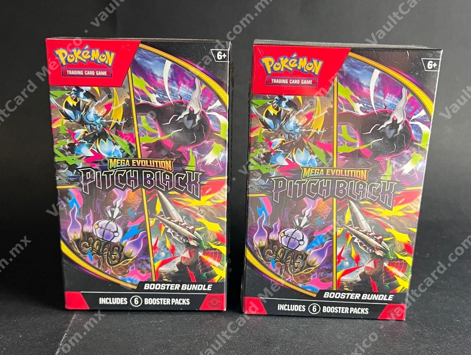 Lote de 2 Booster Bundle Pokémon TCG Mega Evolution: Pitch Black - Inglés (2 unidades)