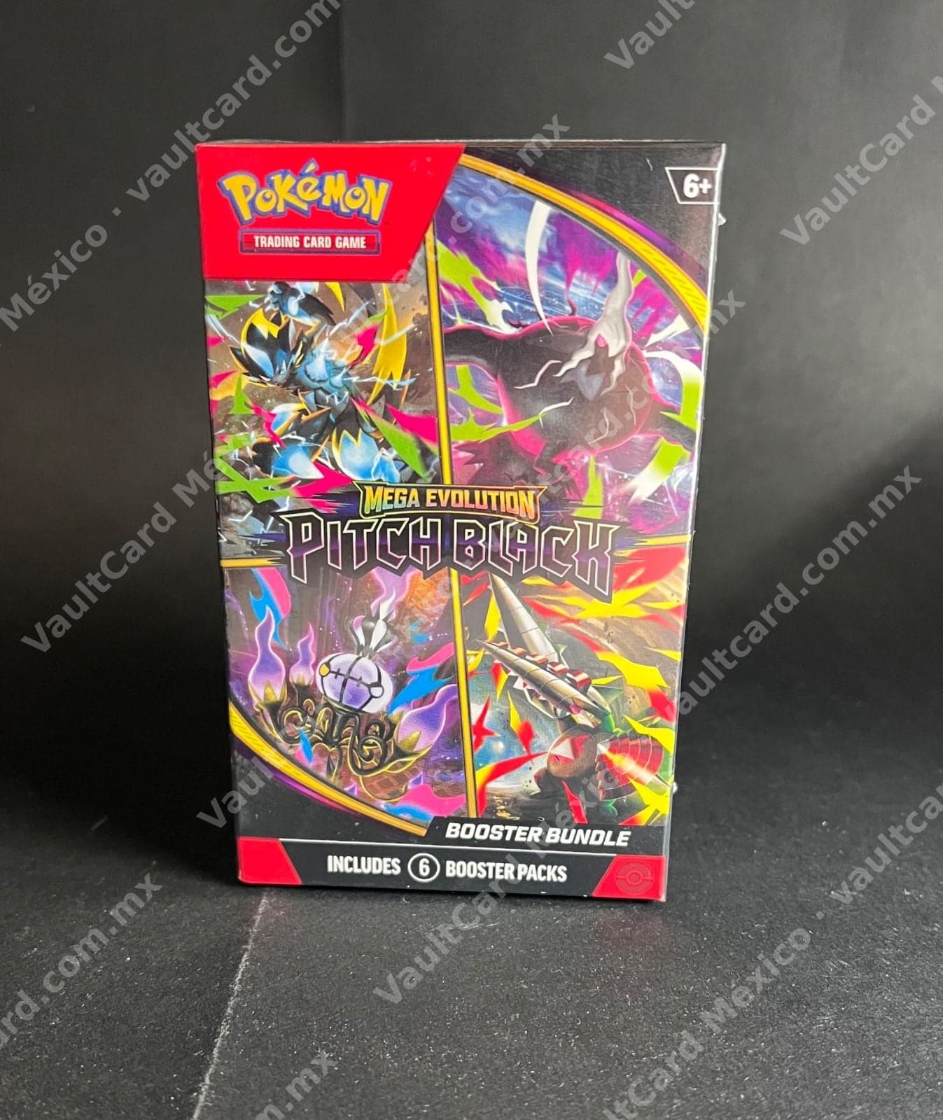 Pokémon TCG Mega Evolution Pitch Black Booster Bundle - 6 Sobres Sellado Inglés