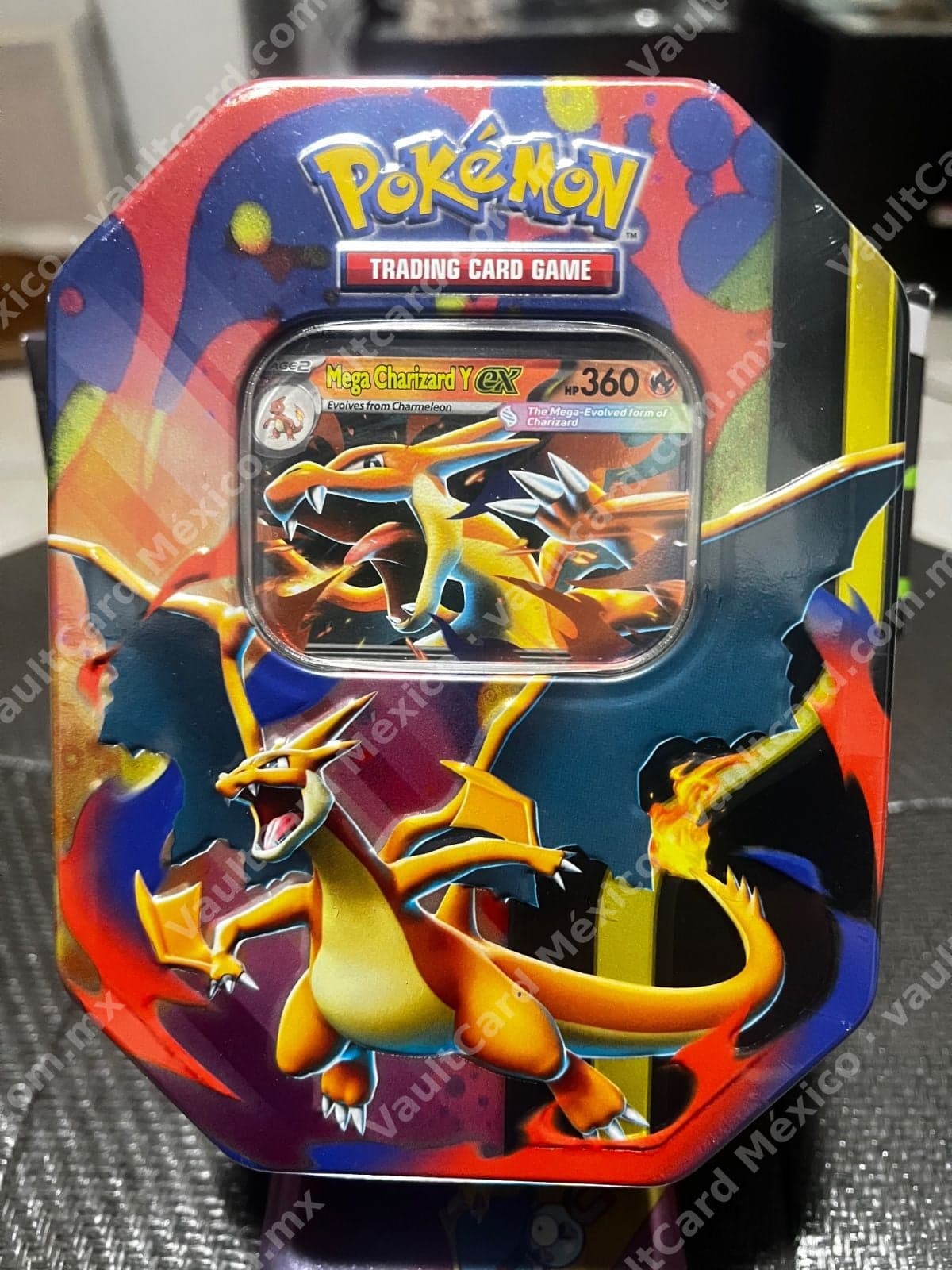 Lata Pokémon TCG Mega Charizard Y ex - Tin Sellada Inglés