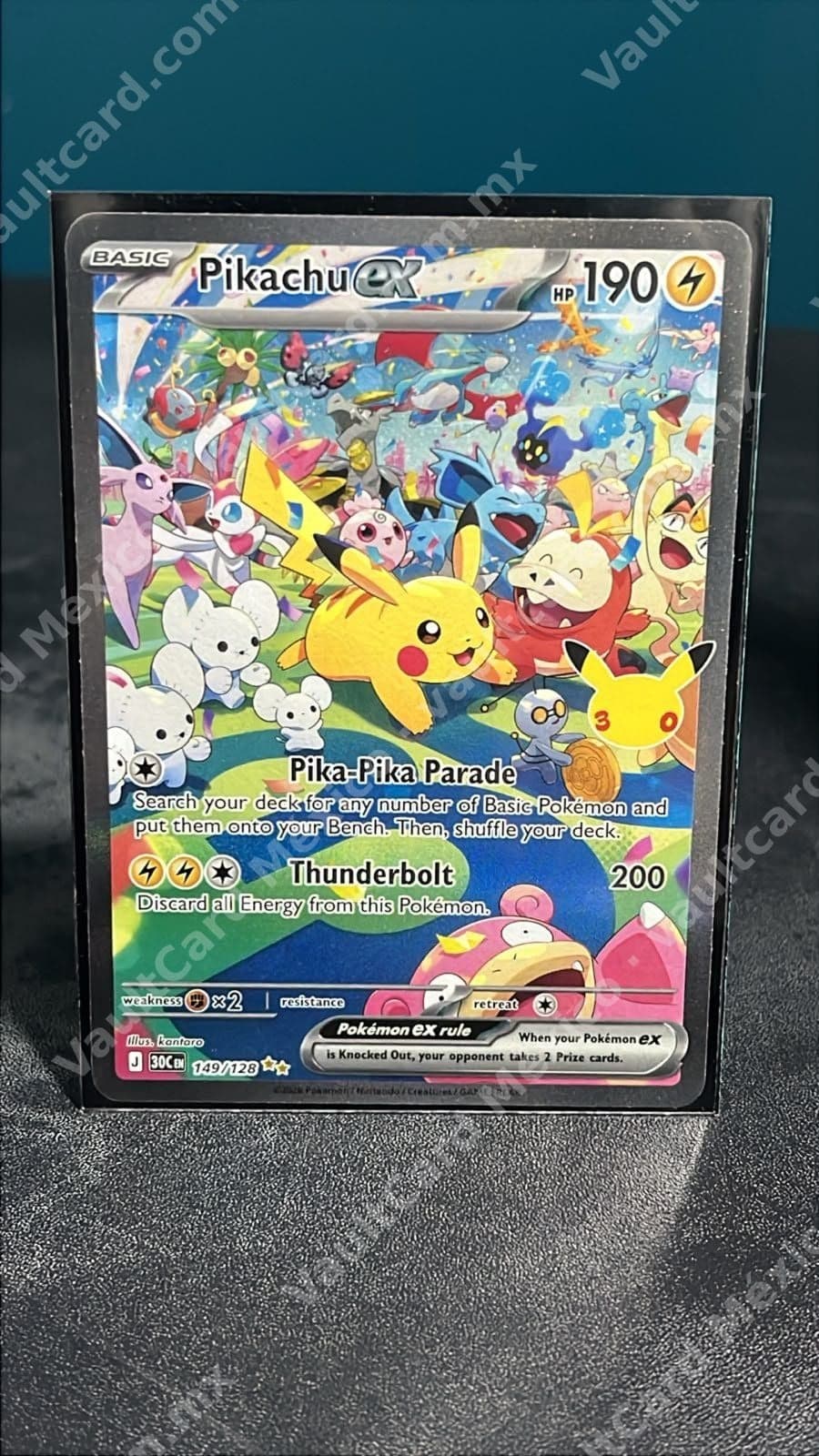 Pikachu ex 149/128 - (30CEN) Inglés Special Illustration Rare