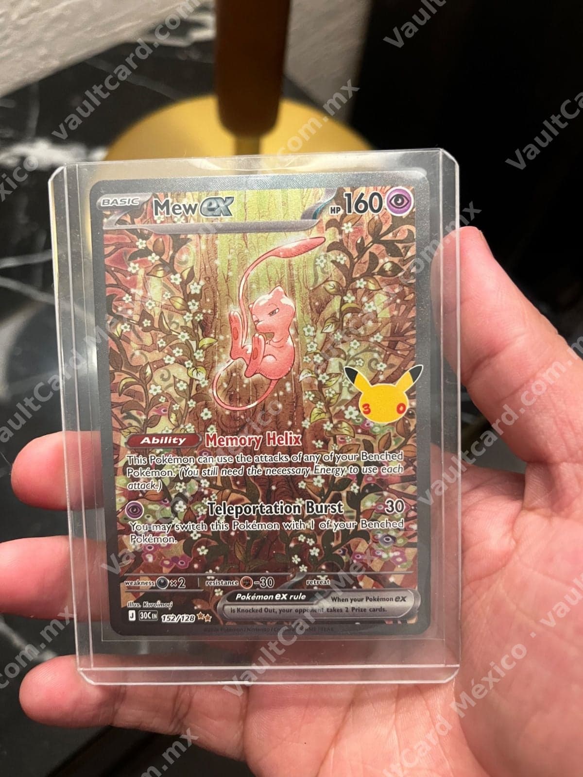 Mew ex 152/128 - Celebraciones 30 Aniversario (30C) Inglés Full Art