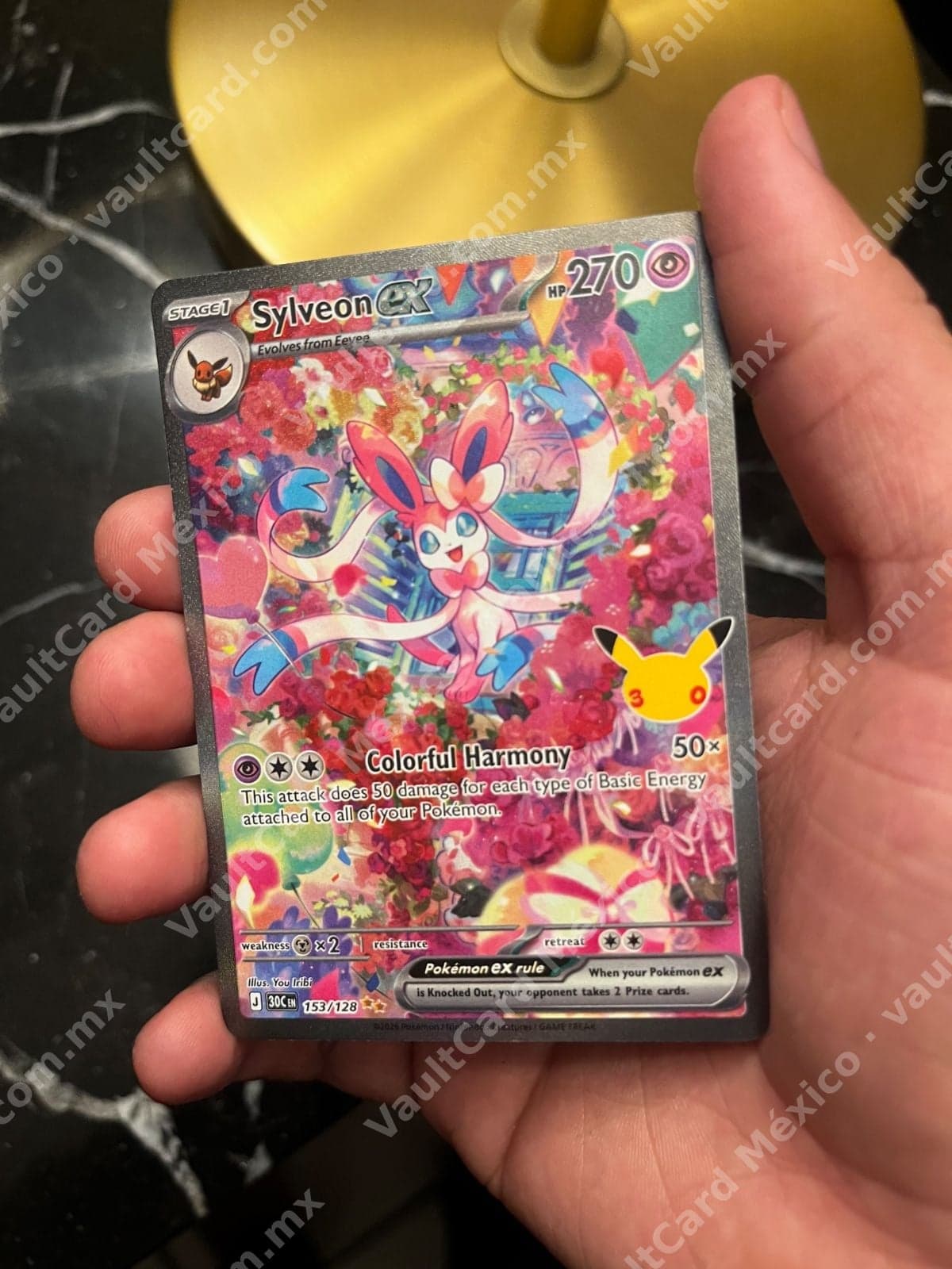 Sylveon ex 153/128 - Celebraciones 30 Aniversario (30C) Inglés