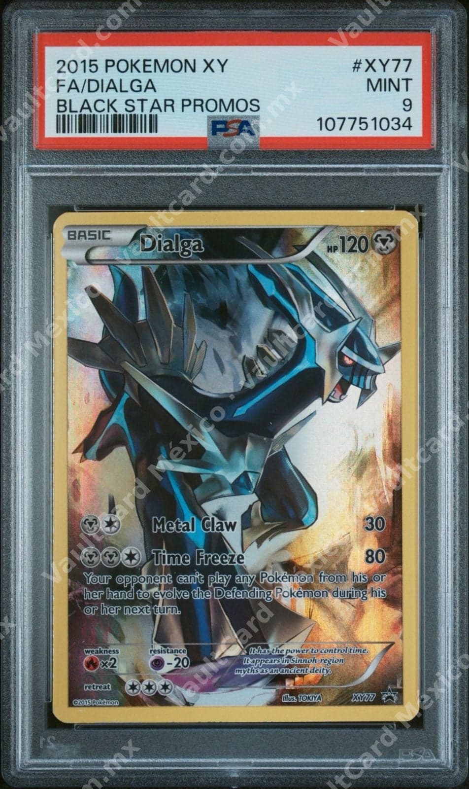 Dialga XY77 Full Art - XY Black Star Promos Inglés - PSA 9 MINT