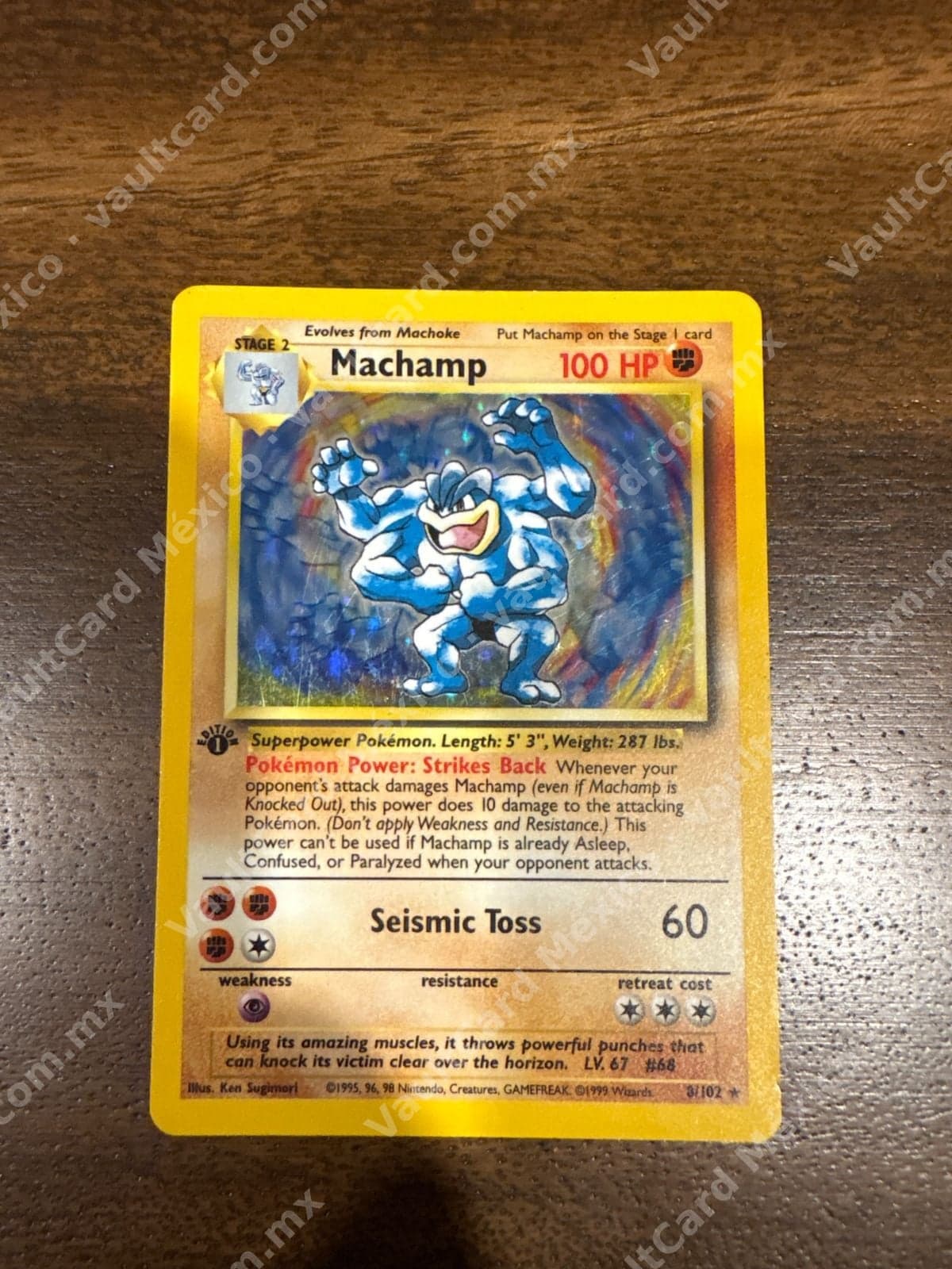 Machamp 8/102 Holo 1st Edition - Base Set Inglés