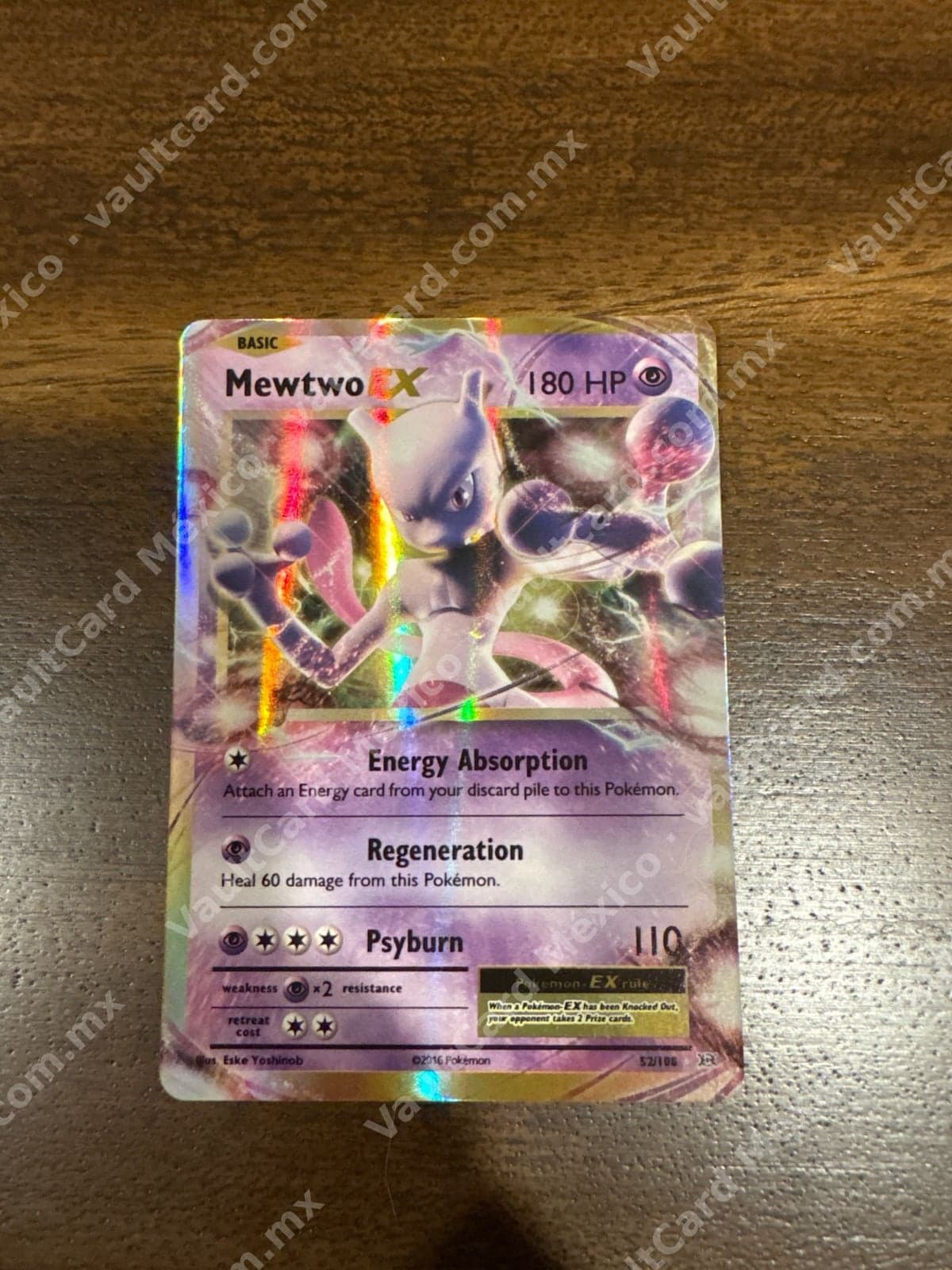 Mewtwo EX 52/108 - XY Evolutions Inglés