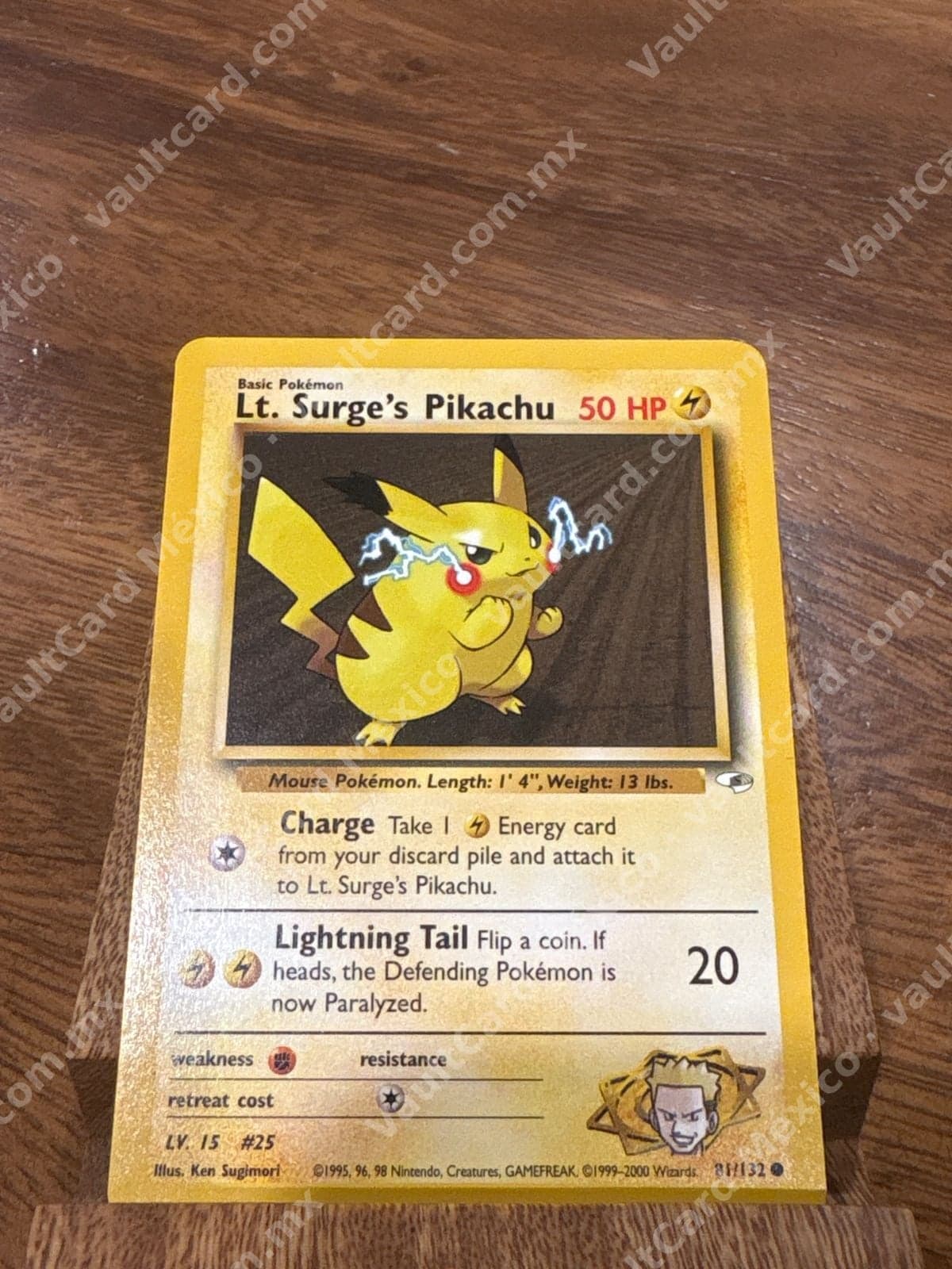 Lt. Surge's Pikachu 81/132 - Gym Heroes Inglés WOTC