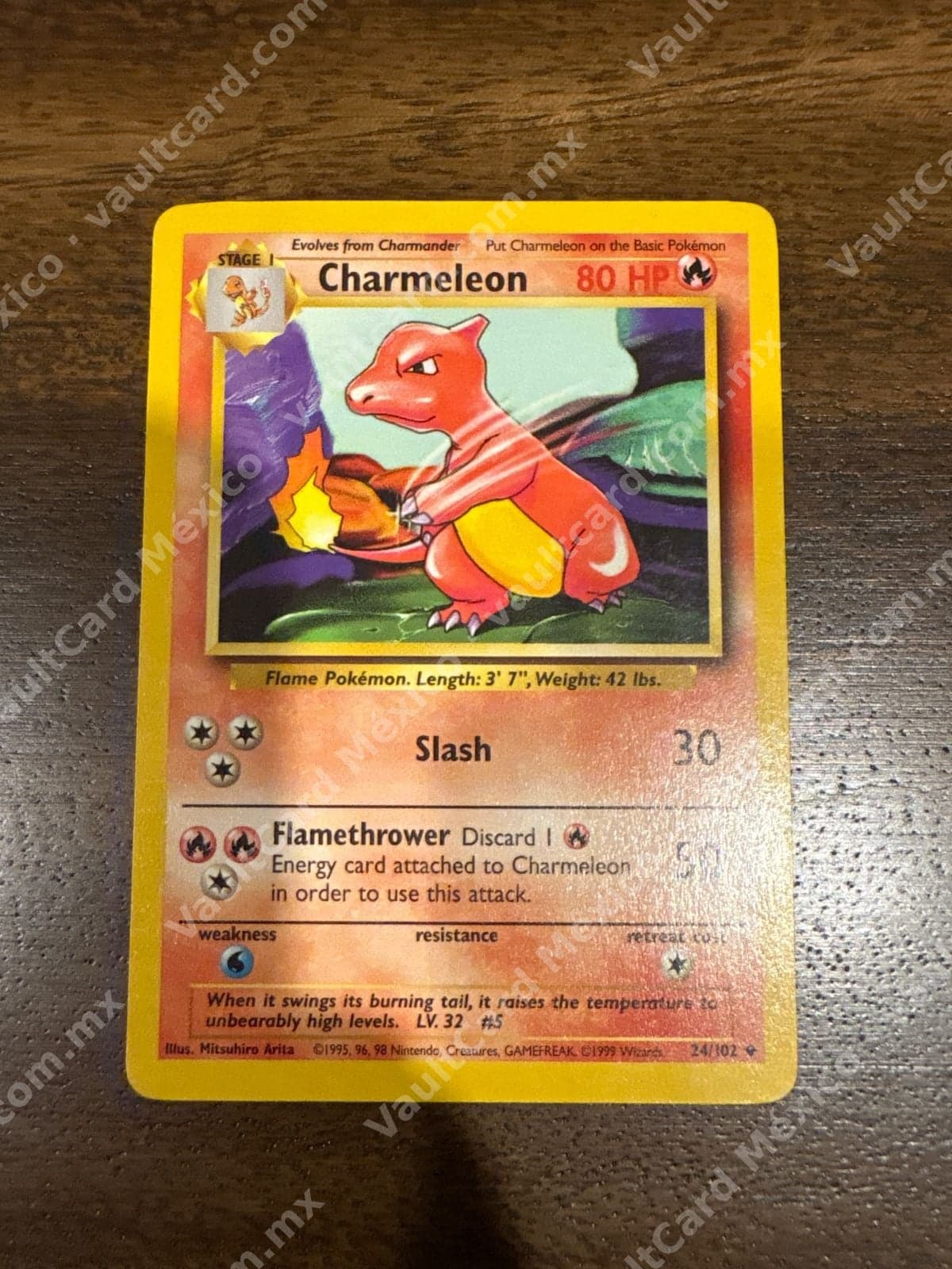 Charmeleon 24/102 - Base Set Inglés