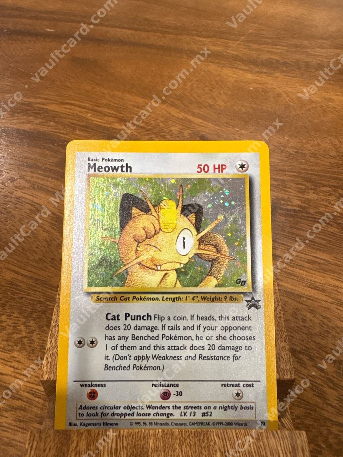 Meowth #10 - WOTC Black Star Promo (GB) Holo Inglés