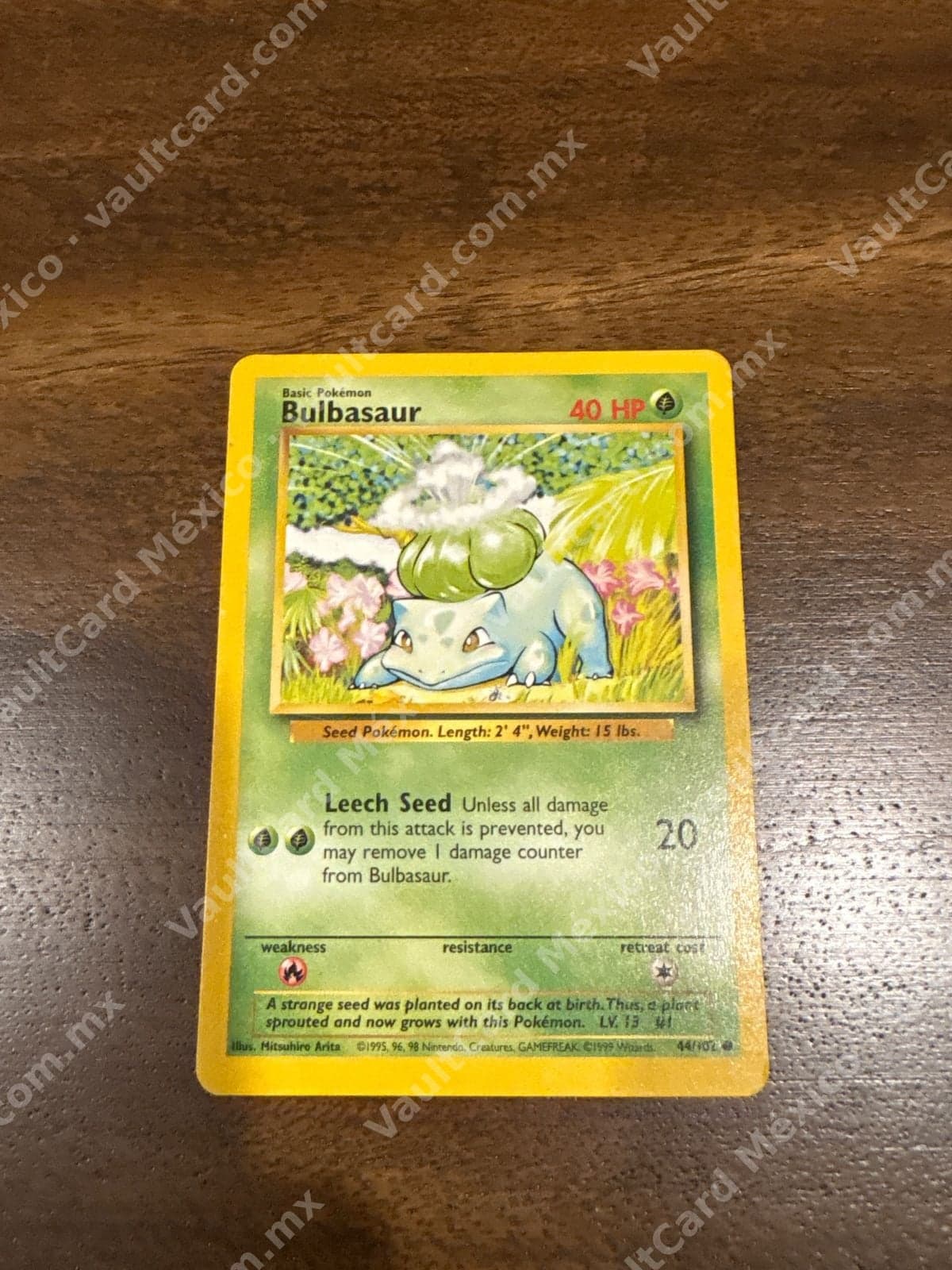 Bulbasaur 44/102 - Base Set Inglés