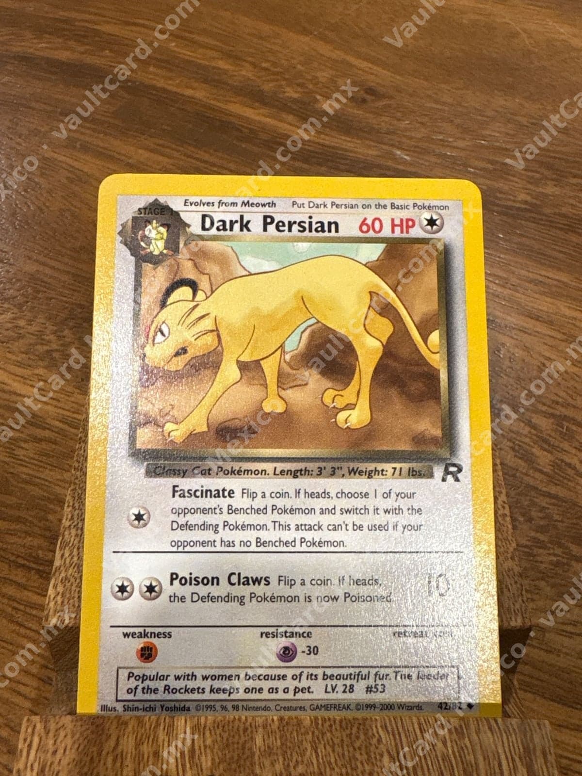 Dark Persian 42/82 - Team Rocket Inglés