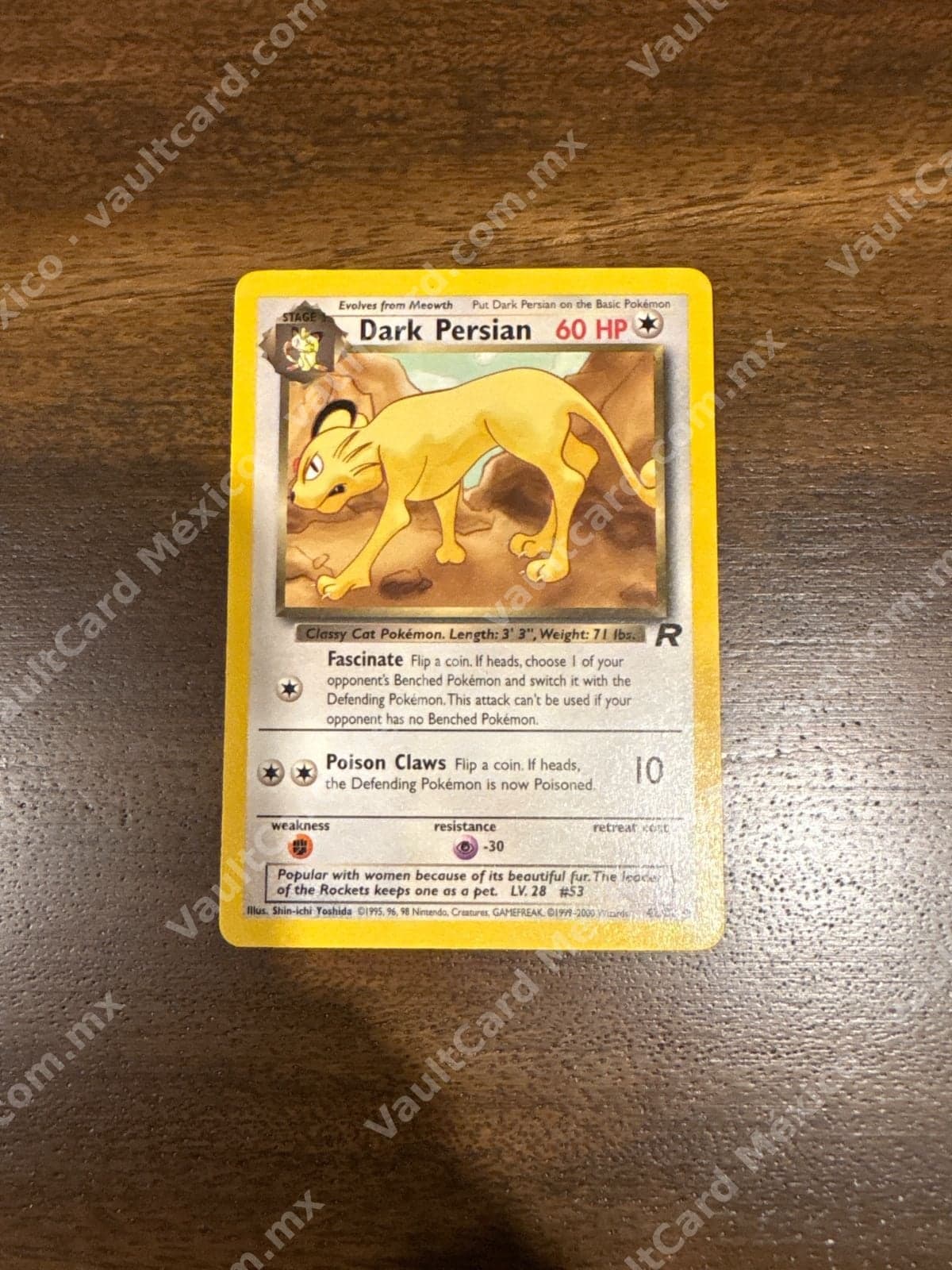 Dark Persian 42/82 - Team Rocket Inglés