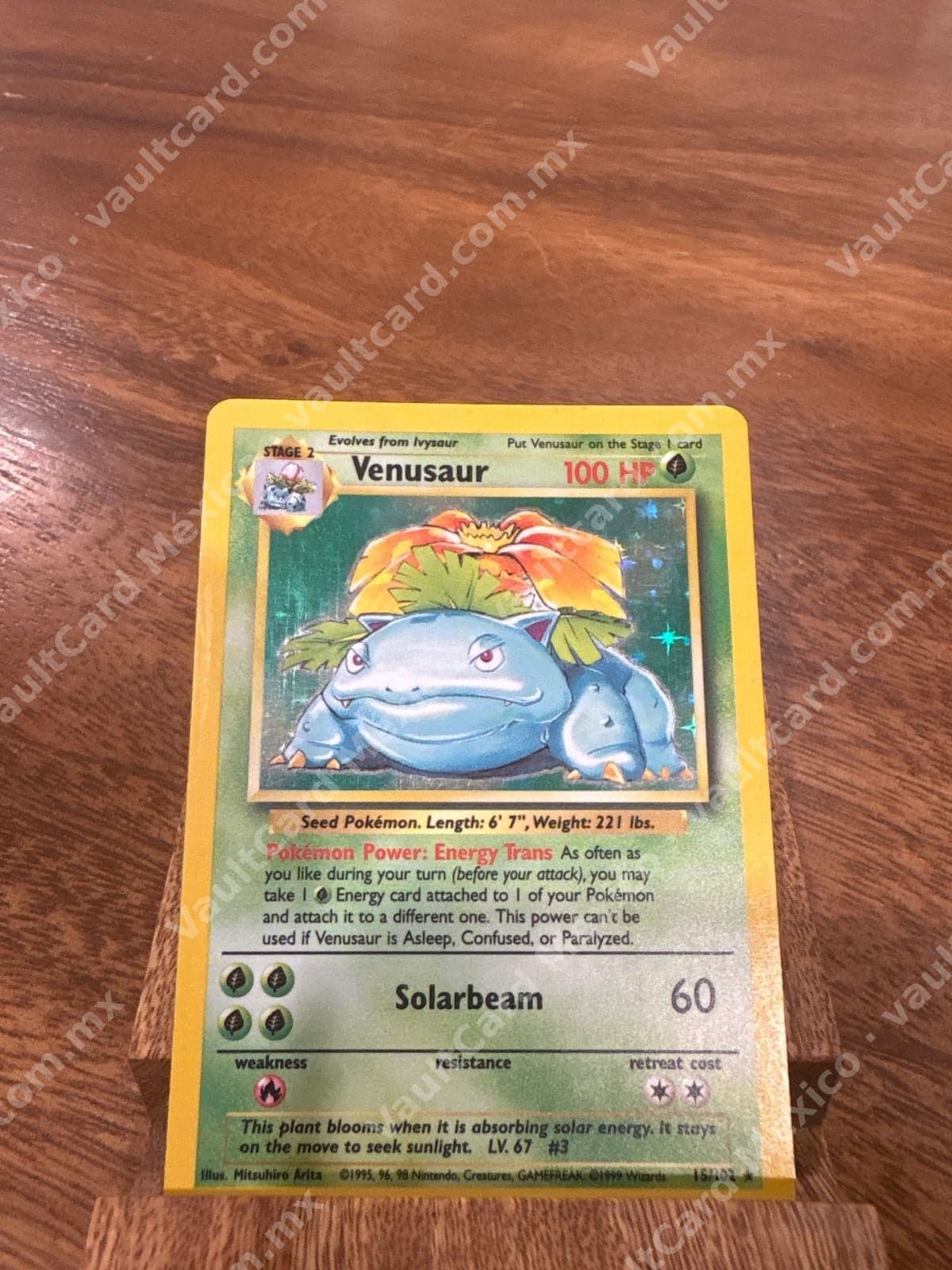 Venusaur 15/102 Holo - Base Set Inglés
