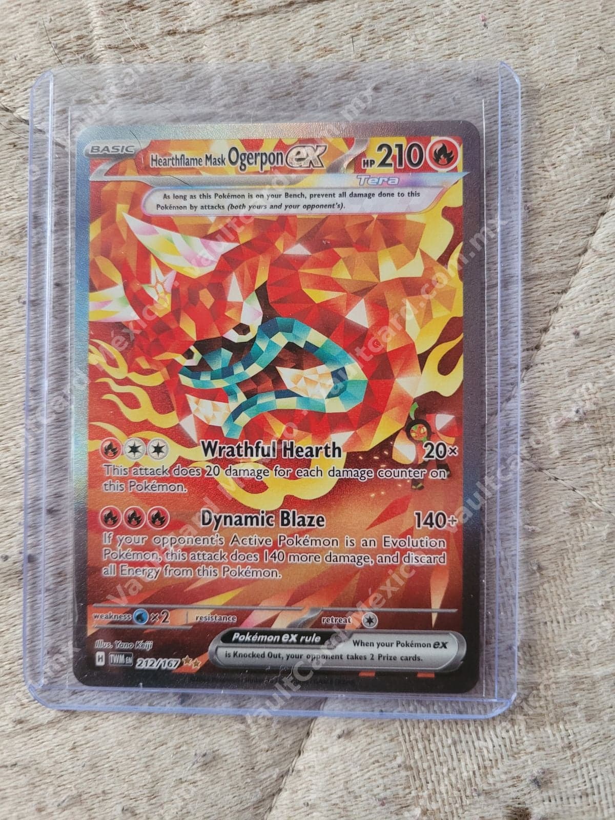 Hearthflame Mask Ogerpon ex 212/167 - Twilight Masquerade (TWM) Inglés