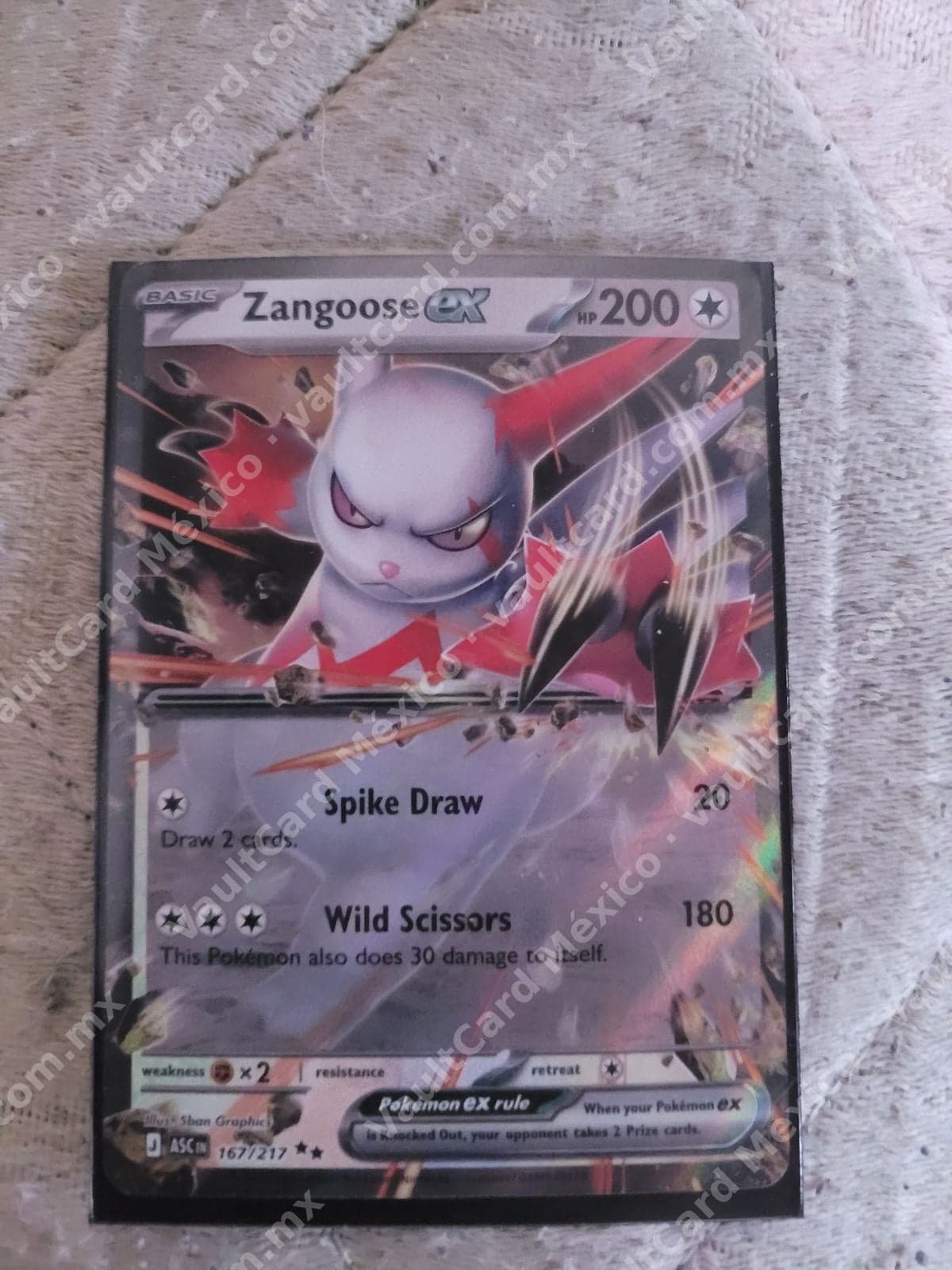 Zangoose ex 167/217 - (ASC) Inglés