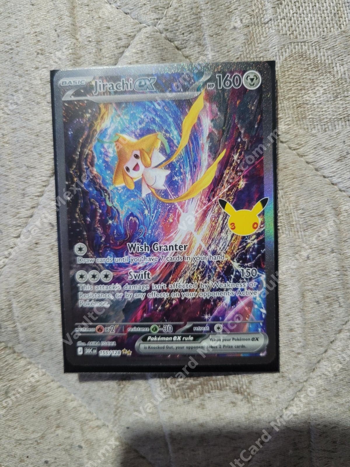 Jirachi ex 155/128 Full Art - Celebrations Clásicos (30C) Inglés