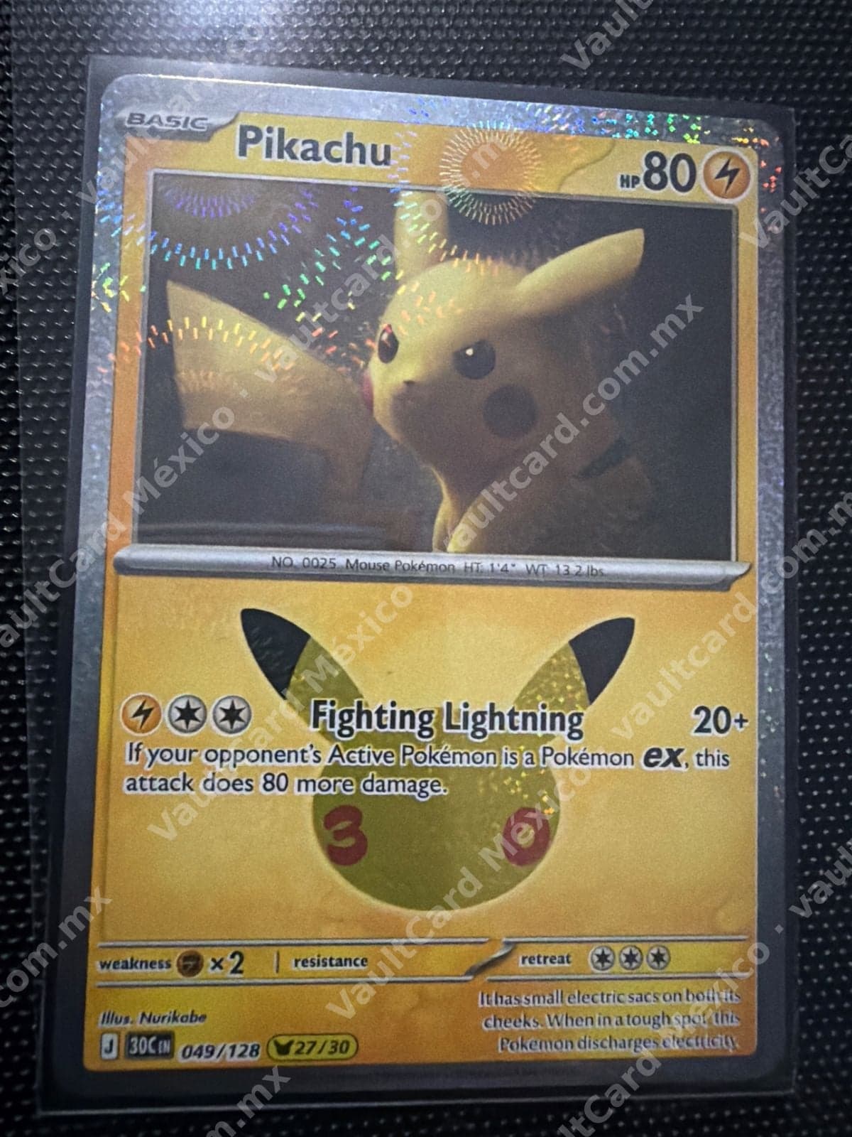 Pikachu 049/128 - Promo Holo 27/30 Inglés