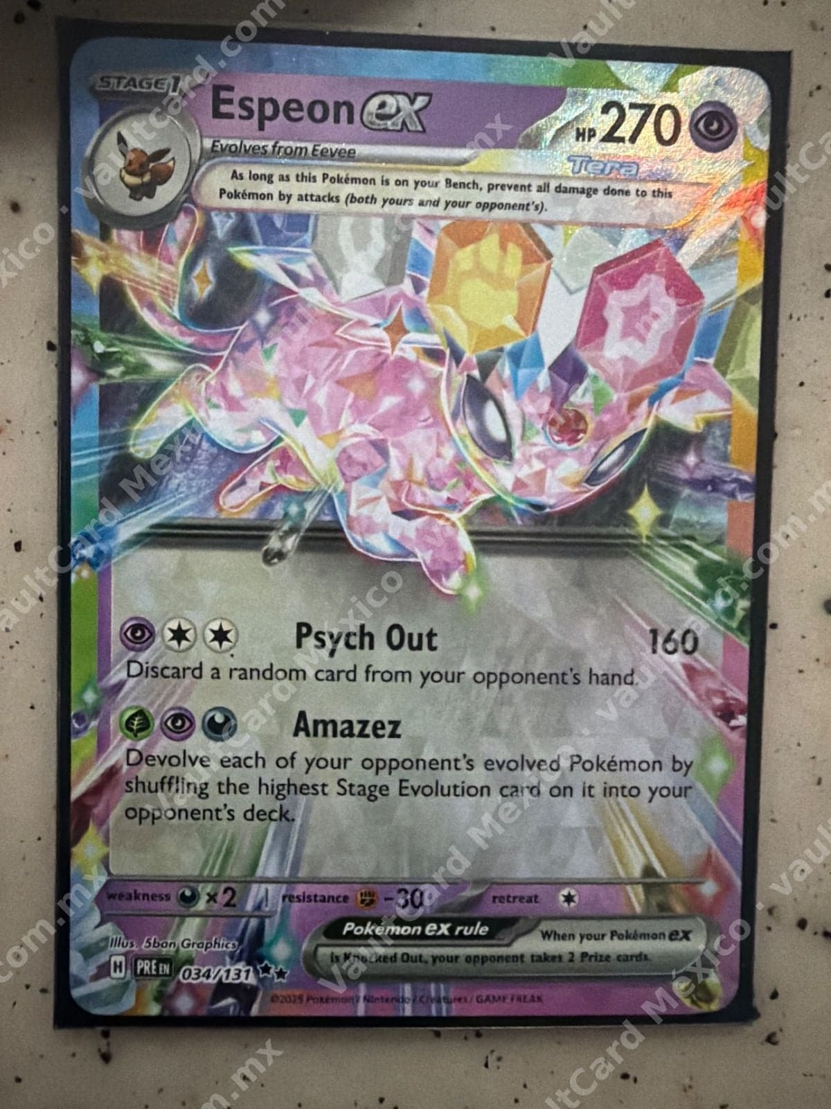 Espeon ex 034/131 - Prismatic Evolutions (PRE) Inglés