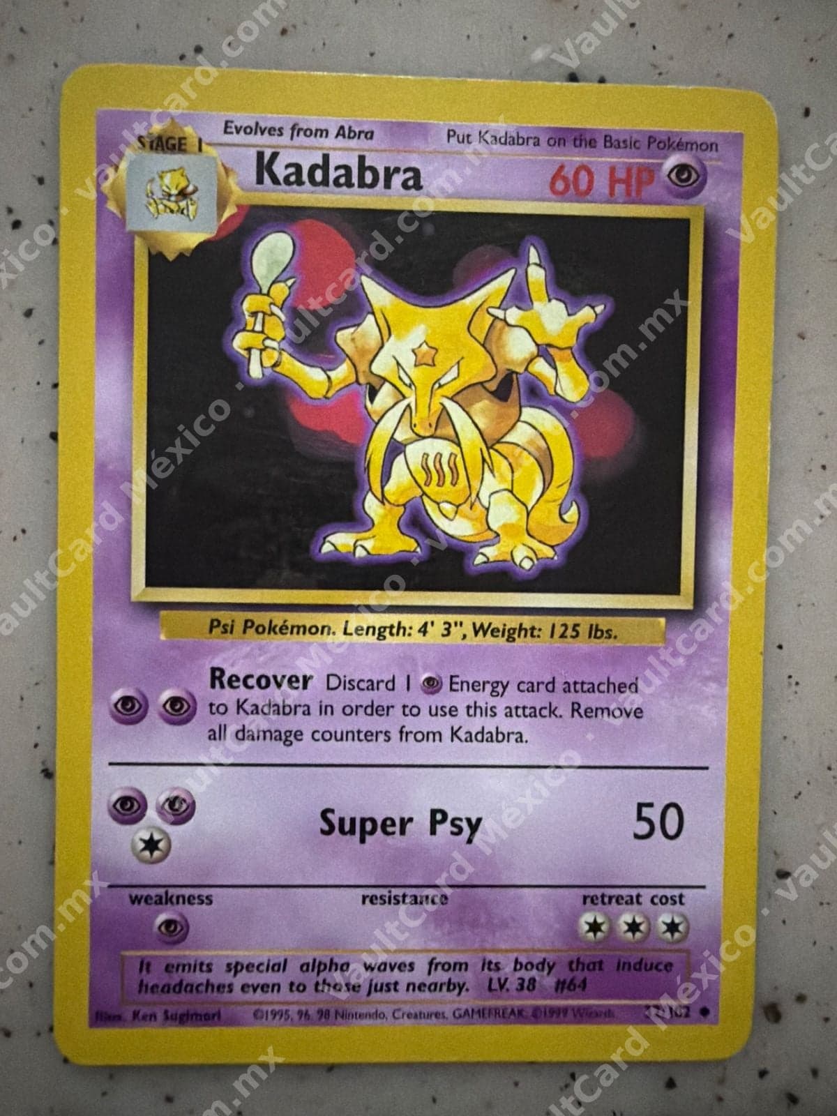 Kadabra 32/102 - Base Set Inglés