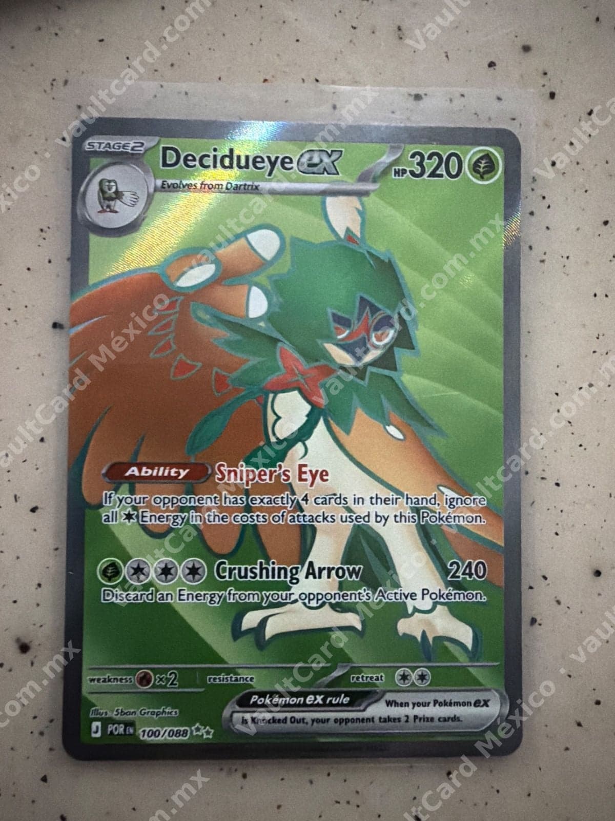 Decidueye ex 100/088 - Full Art (POR) Inglés
