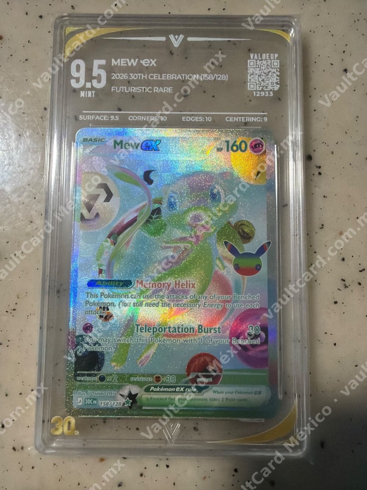 Mew ex 158/128 - 30th Celebration (30C) Inglés - ValueUp 9.5 Mint