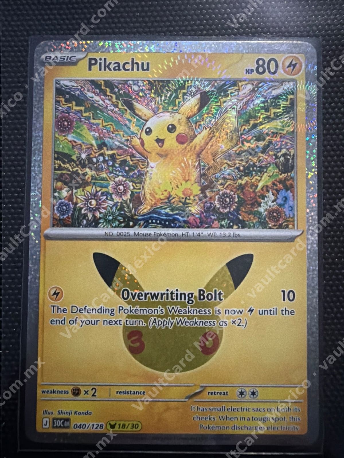Pikachu 040/128 - Promo Holo (30C) Inglés