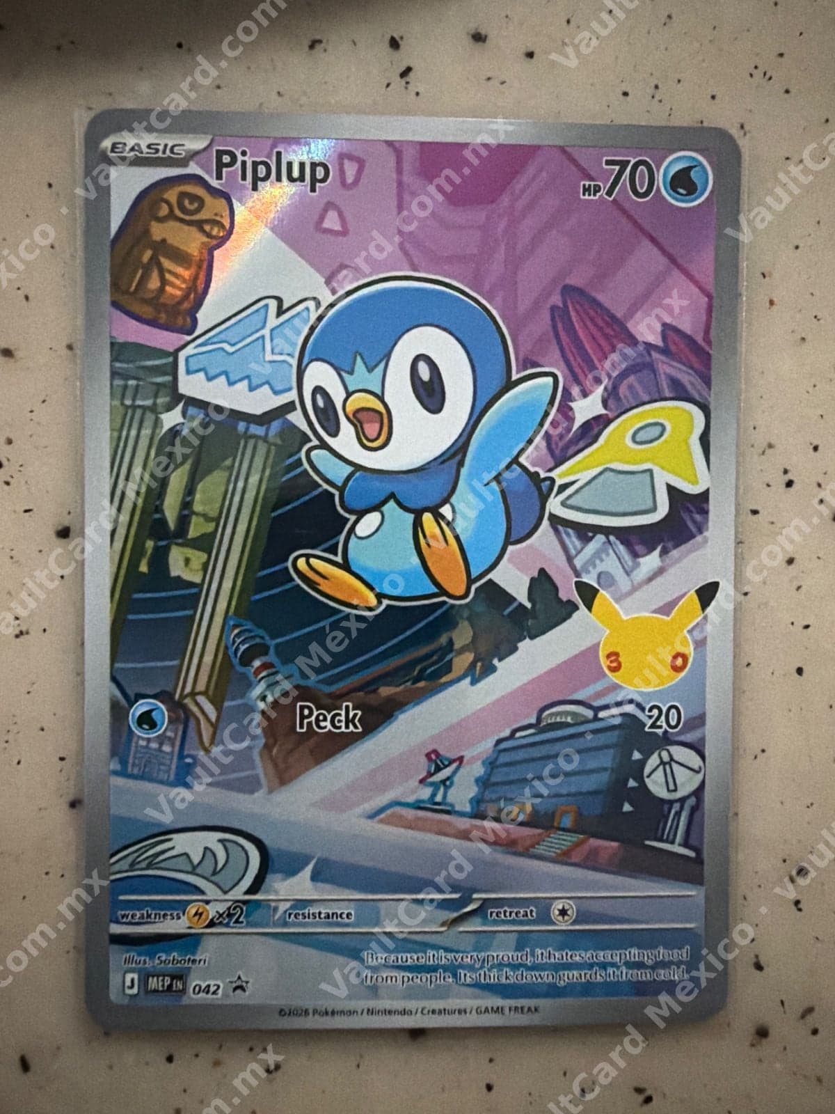 Piplup 042 - Promo (MEP) Inglés - Pikachu 30 Aniversario