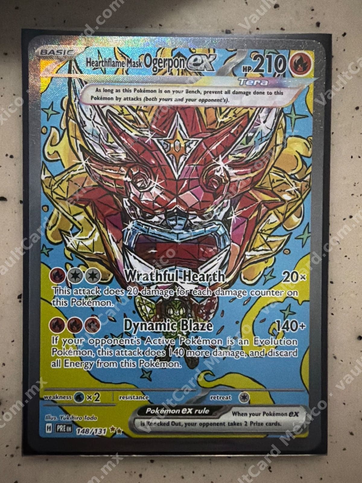Hearthflame Mask Ogerpon ex 148/131 - (PRE) Inglés Special Illustration Rare