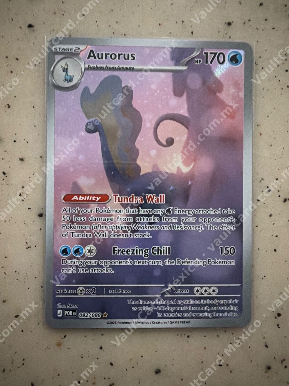 Aurorus 092/088 - (POR) Inglés - Illustration Rare