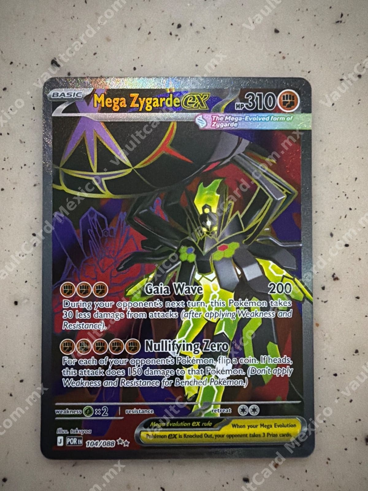 Mega Zygarde ex 104/088 - (POR) Inglés Full Art