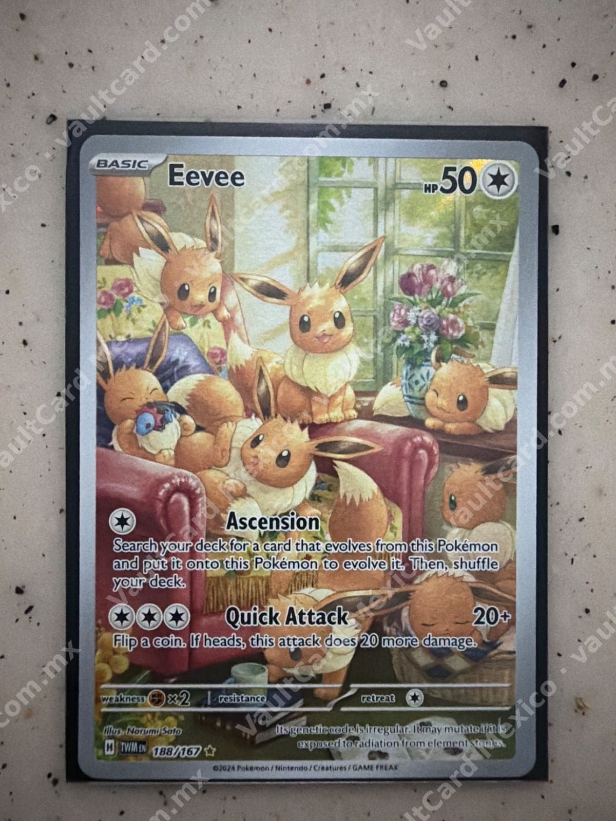 Eevee 188/167 - Twilight Masquerade (TWM) Inglés - Illustration Rare