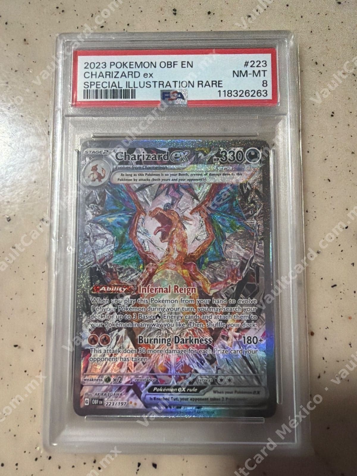 Charizard ex 223/197 - Obsidian Flames (OBF) Inglés PSA 8 NM-MT