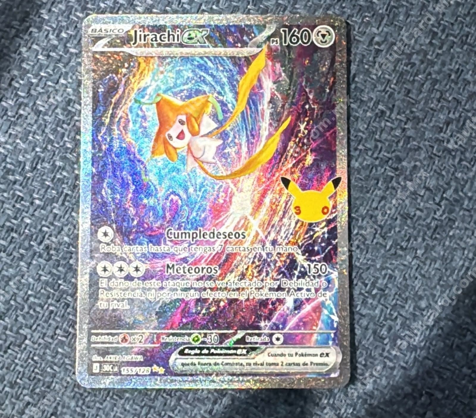 Jirachi ex 155/126 Full Art - Español (Edición 30° Aniversario Pikachu)