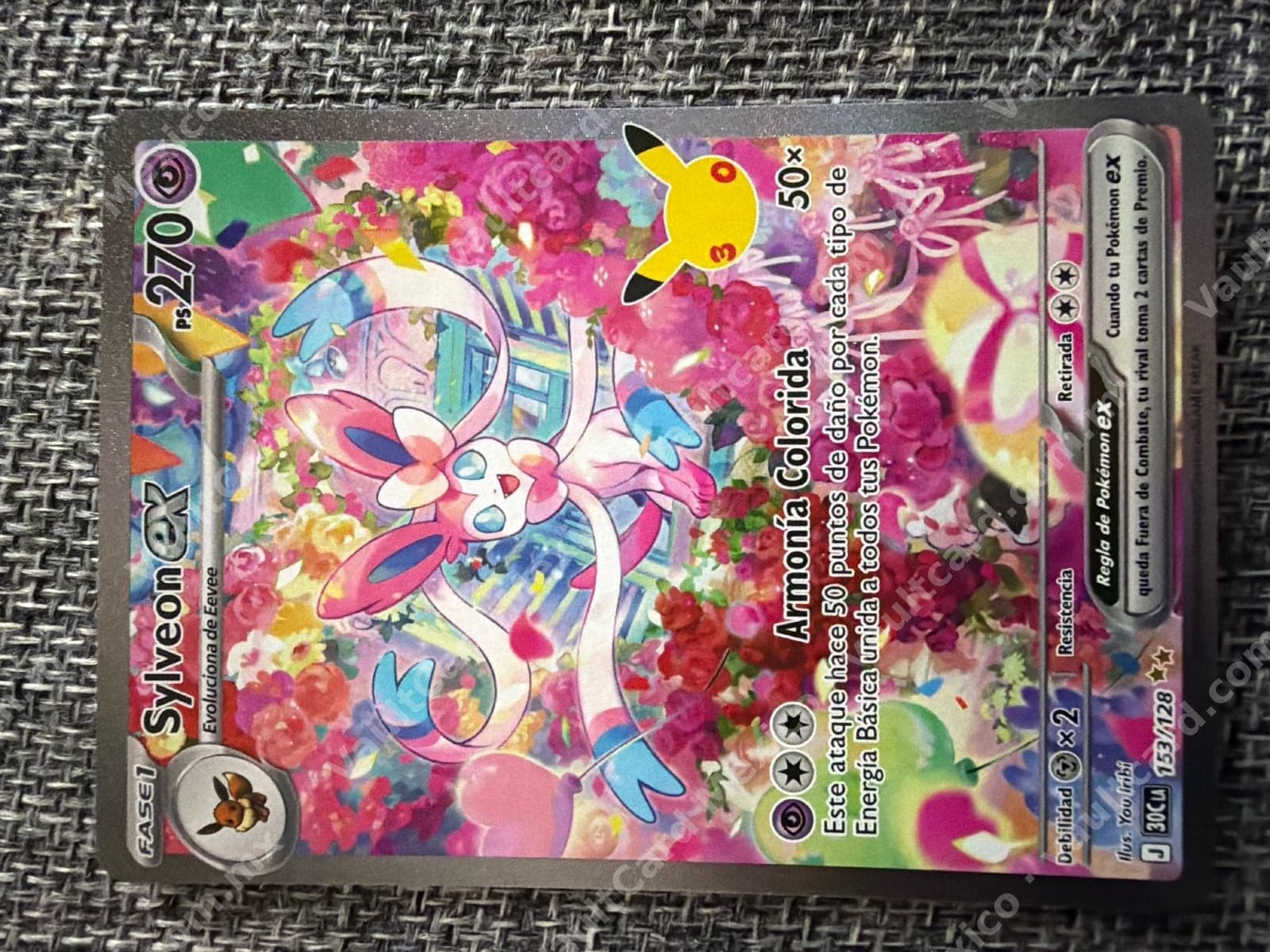 Sylveon ex 153/128 Full Art - Español