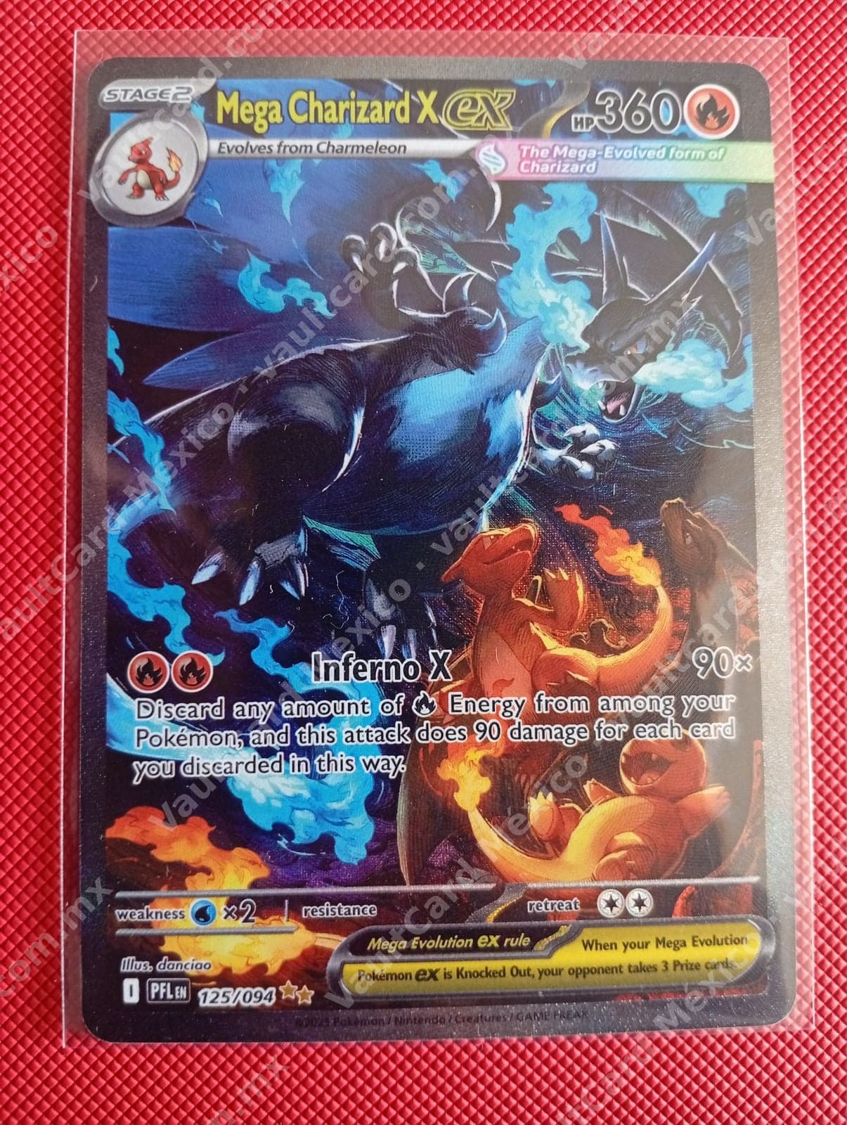 Mega Charizard X ex 125/094 - (PFL) Inglés