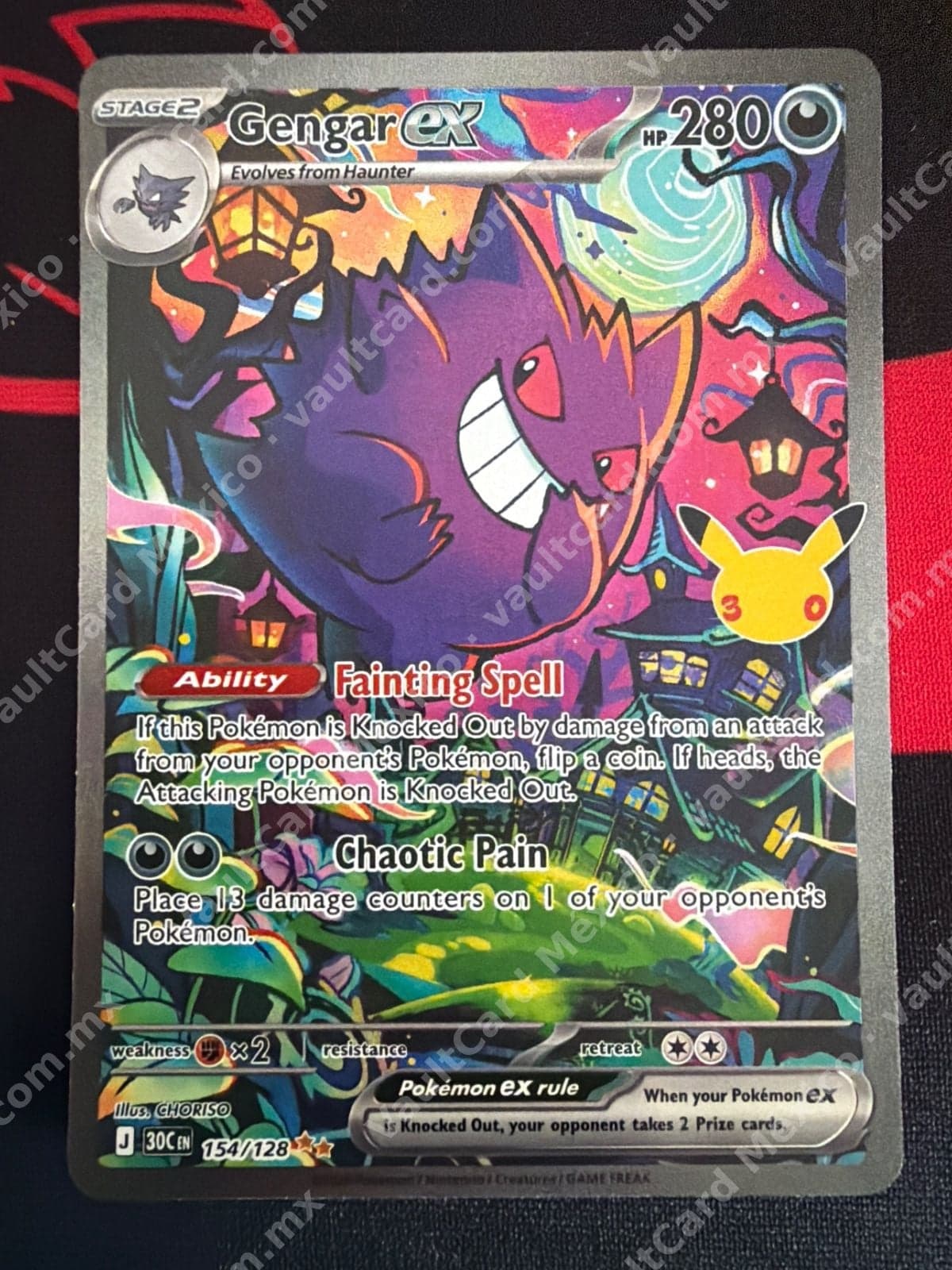 Gengar ex 154/128 - (30C) Inglés Full Art