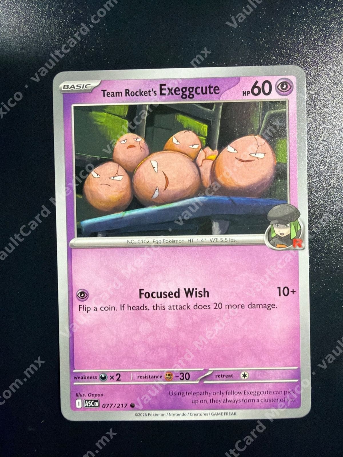Team Rocket's Exeggcute 077/217 - (ASC) Inglés