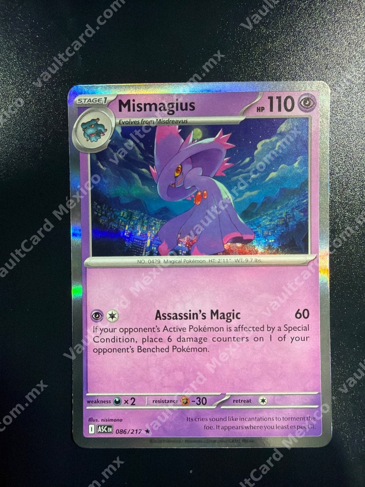 Mismagius 086/217 - (ASC) Inglés