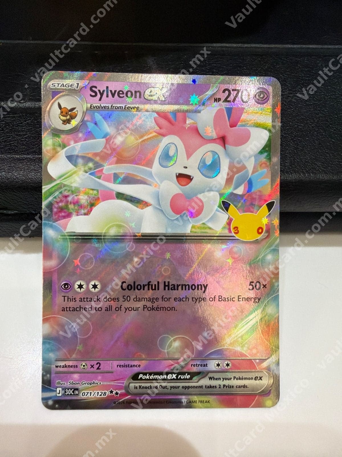 Sylveon ex 071/128 - (30C) Inglés