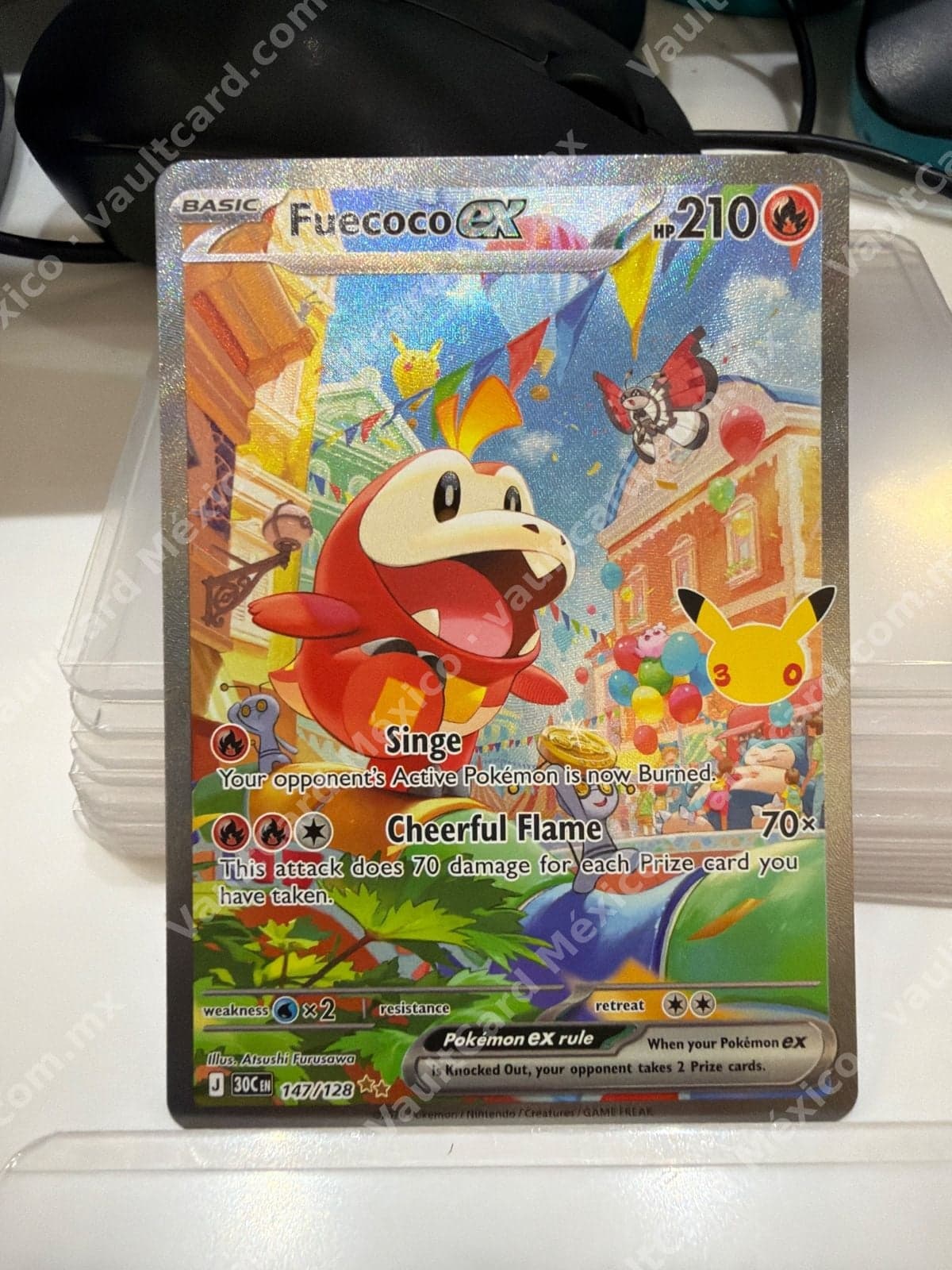 Fuecoco ex 147/128 - 30C Inglés (Illustration Rare)