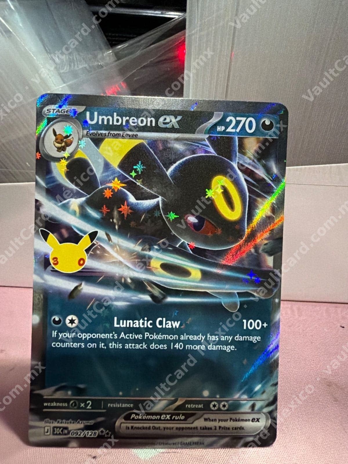 Umbreon ex 092/128 - OBF Inglés (Promo Pikachu 30th)