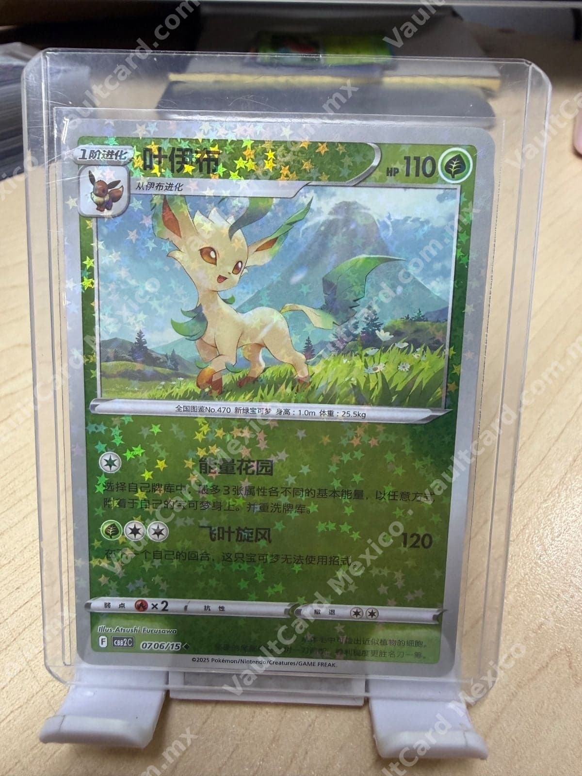 Leafeon (叶伊布) 0706/15 - CBB2C Chino Simplificado Holo