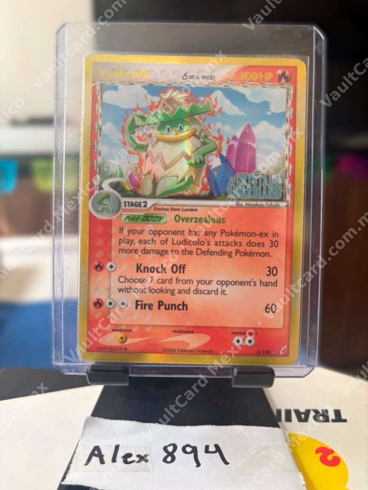 Ludicolo δ Delta Species 6/100 - EX Crystal Guardians Holo Inglés NM